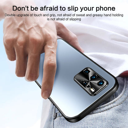 For Huawei P40 R-JUST RJ-61 Electroplating Frosted TPU + PC Phone Case(Grey)