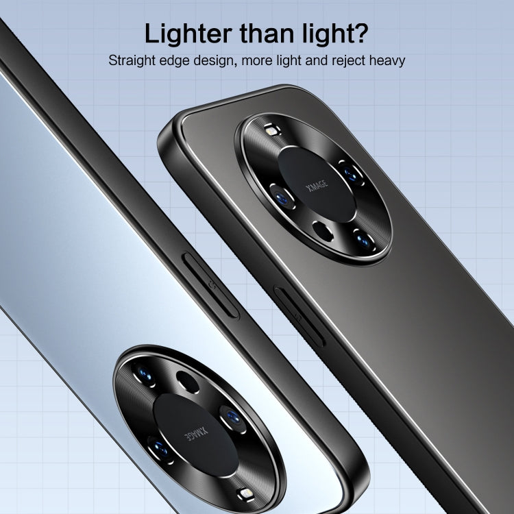 For Huawei Mate 60 Pro R-JUST RJ-61 Electroplating Frosted TPU + PC Phone Case(Silver)