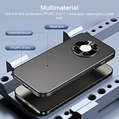 For Huawei Mate 40 Pro R-JUST RJ-61 Electroplating Frosted TPU + PC Phone Case(Silver)