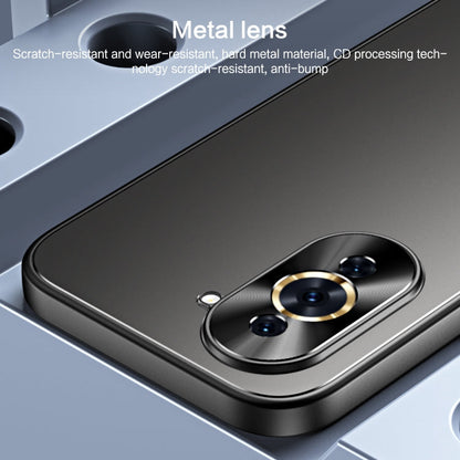 For Huawei nova 10 R-JUST RJ-61 Electroplating Frosted TPU + PC Phone Case(Blue)