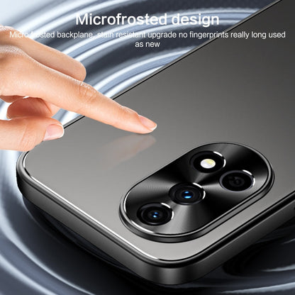 For Huawei nova 12 Pro R-JUST RJ-61 Electroplating Frosted TPU + PC Phone Case with Holder(Grey)