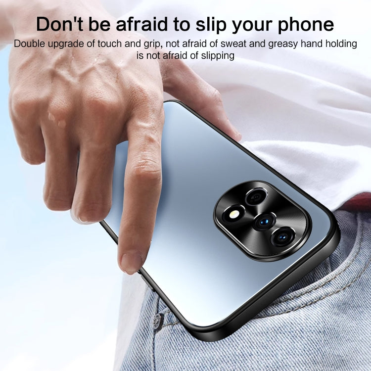 For Huawei nova 12 R-JUST RJ-61 Electroplating Frosted TPU + PC Phone Case with Holder(Silver)