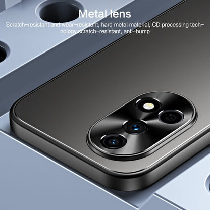 For Huawei nova 12 R-JUST RJ-61 Electroplating Frosted TPU + PC Phone Case with Holder(Blue)