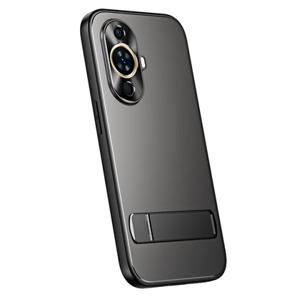For Huawei nova 11 R-JUST RJ-61 Electroplating Frosted TPU + PC Phone Case with Holder(Grey)