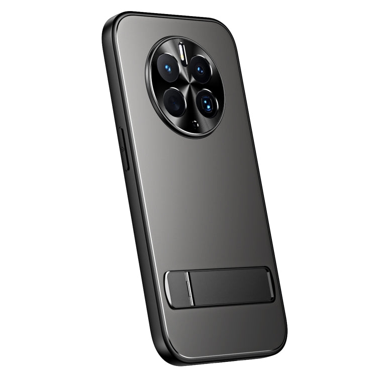 Pour Huawei Mate 50 R-JUST RJ-61 Coque de téléphone en TPU givré galvanisé + PC avec support (gris)
