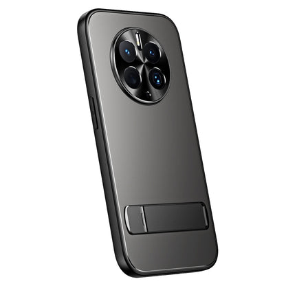 Pour Huawei Mate 50 R-JUST RJ-61 Coque de téléphone en TPU givré galvanisé + PC avec support (gris)
