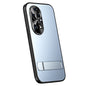 For Huawei P50 R-JUST RJ-61 Electroplating Frosted TPU + PC Phone Case with Holder(Blue)