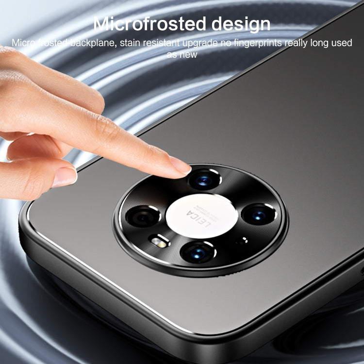 For Huawei Mate 40 R-JUST RJ-61 Electroplating Frosted TPU + PC Phone Case with Holder(Grey)