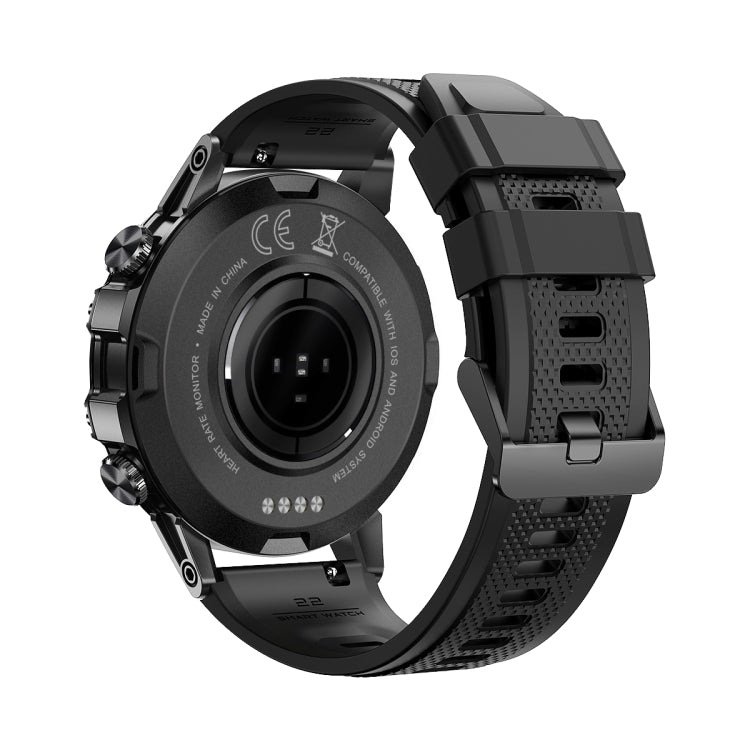 K52 1.39 inch IPS Square Screen Smart Watch Supports Bluetooth Calls(Black)