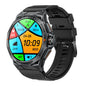 K62 Montre connectée à écran rond AMOLED de 1,43 pouce prenant en charge les appels Bluetooth (noir)
