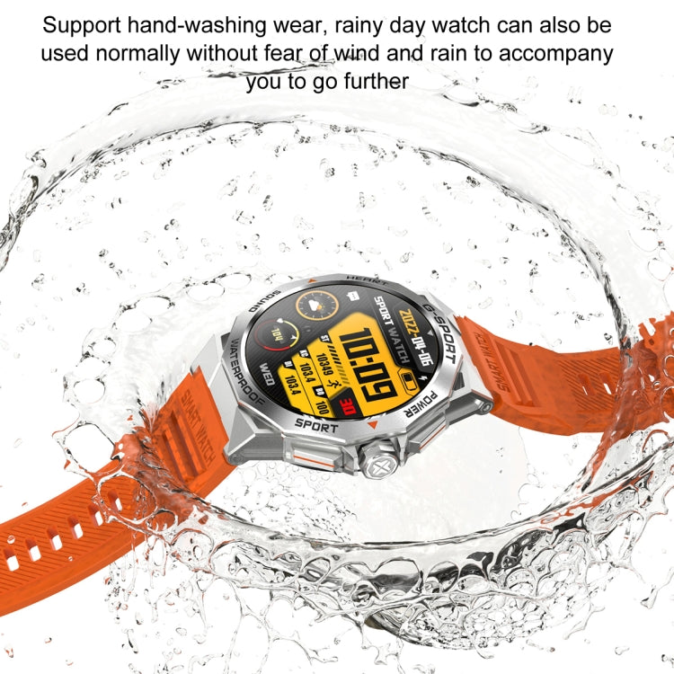 K62 Montre connectée à écran rond AMOLED de 1,43 pouce prenant en charge les appels Bluetooth (noir)