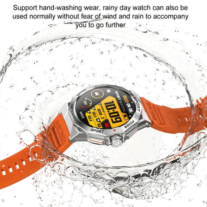 K62 Montre connectée à écran rond AMOLED de 1,43 pouce prenant en charge les appels Bluetooth (noir)