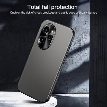 For Honor 100 R-JUST RJ-61 Electroplating Frosted TPU + PC Phone Case(Blue)