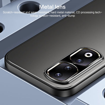 For Honor 90 Pro R-JUST RJ-61 Electroplating Frosted TPU + PC Phone Case with Holder(Blue)