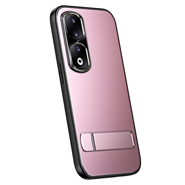 Pour Honor 90, étui de téléphone R-JUST RJ-61 en TPU givré galvanisé + PC avec support (Rose)