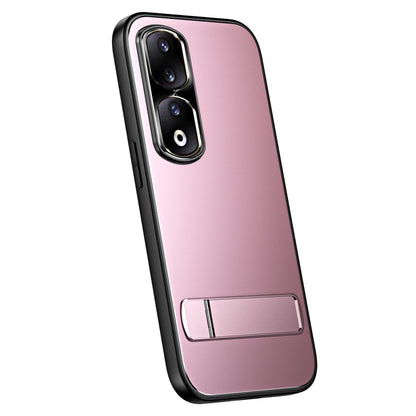 Pour Honor 90, étui de téléphone R-JUST RJ-61 en TPU givré galvanisé + PC avec support (Rose)