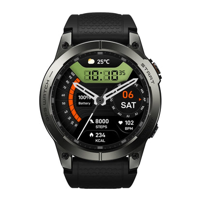 Zeblaze Stratos 3 Pro 1.43 inch AMOLED Screen Sports Smart Watch Support Bluetooth Call(Black)