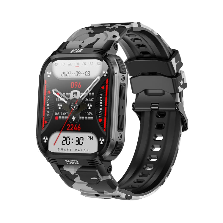LEMFO LT08 1.85 inch TFT Screen Smart Watch Supports Bluetooth Calls(Gun Black)