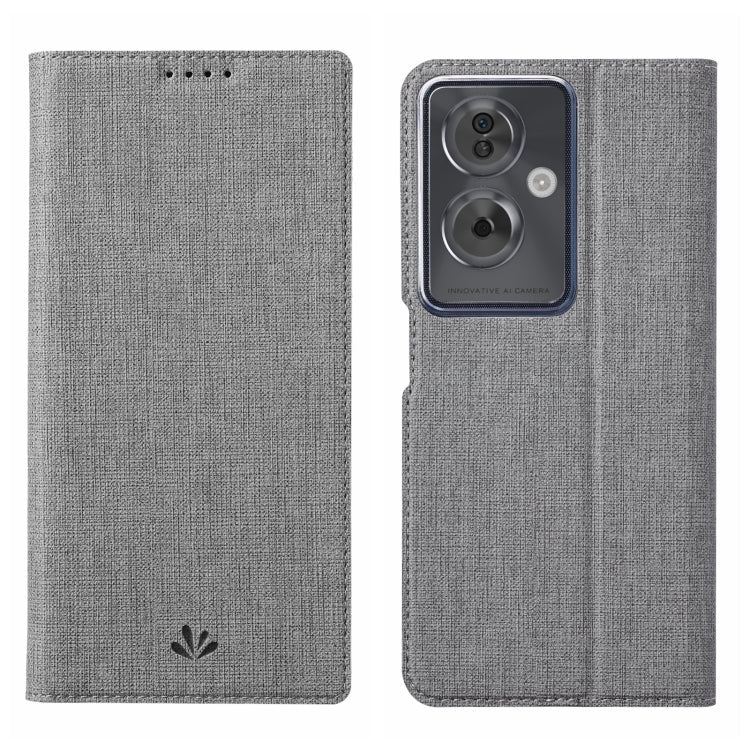 For OPPO A79 5G ViLi DMX Series Shockproof TPU + PU Leather Magnetic Attraction Horizontal Flip Case(Grey)