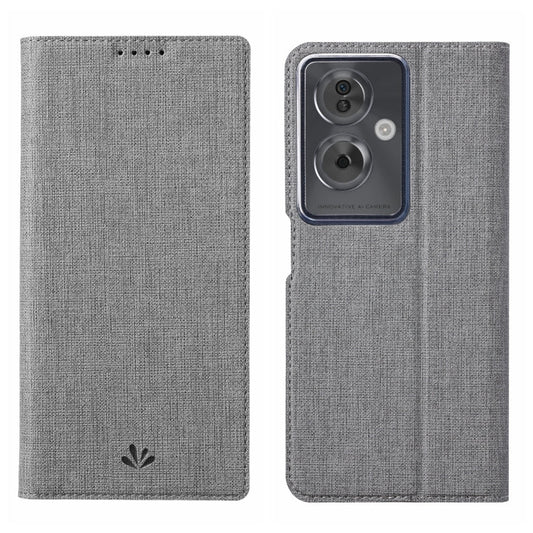 For OPPO A79 5G ViLi DMX Series Shockproof TPU + PU Leather Magnetic Attraction Horizontal Flip Case(Grey)