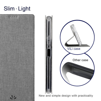 For OPPO A79 5G ViLi DMX Series Shockproof TPU + PU Leather Magnetic Attraction Horizontal Flip Case(Grey)