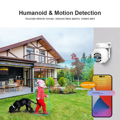 SriHome SH047 4MP IP66 Waterproof Motion Detection Night Vision WiFi HD Camera(UK Plug)