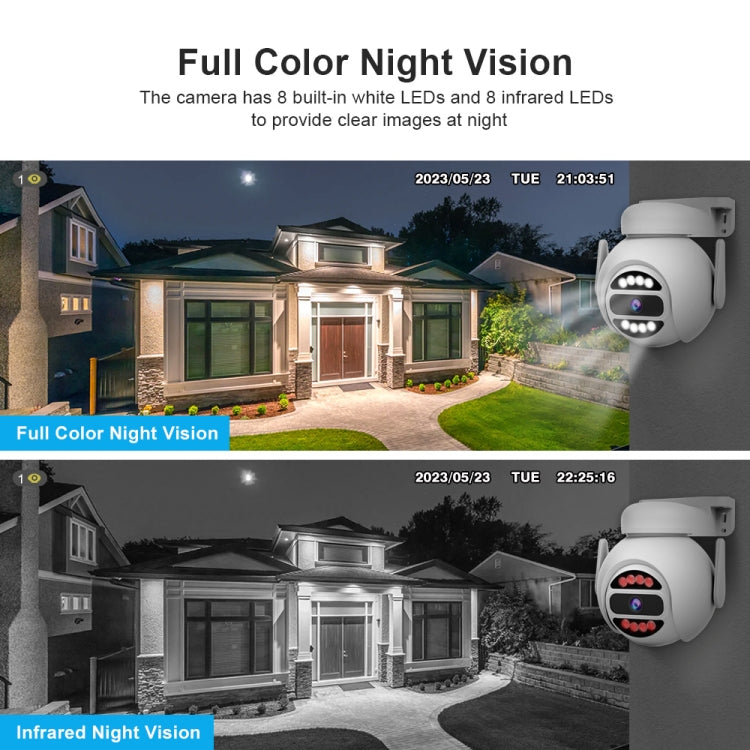 SriHome SH047 4MP IP66 Waterproof Motion Detection Night Vision WiFi HD Camera(EU Plug)