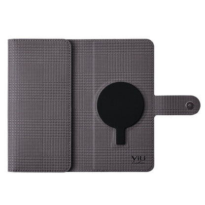 For iPhone 15 Plus ViLi GHA Series Shockproof MagSafe RFID Leather Attraction Horizontal Flip Phone Case(Grey)