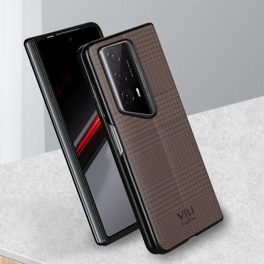 Pour la coque de téléphone antichoc For Honor Magic V2 RSR Porsche Design ViLi TH Series (marron)