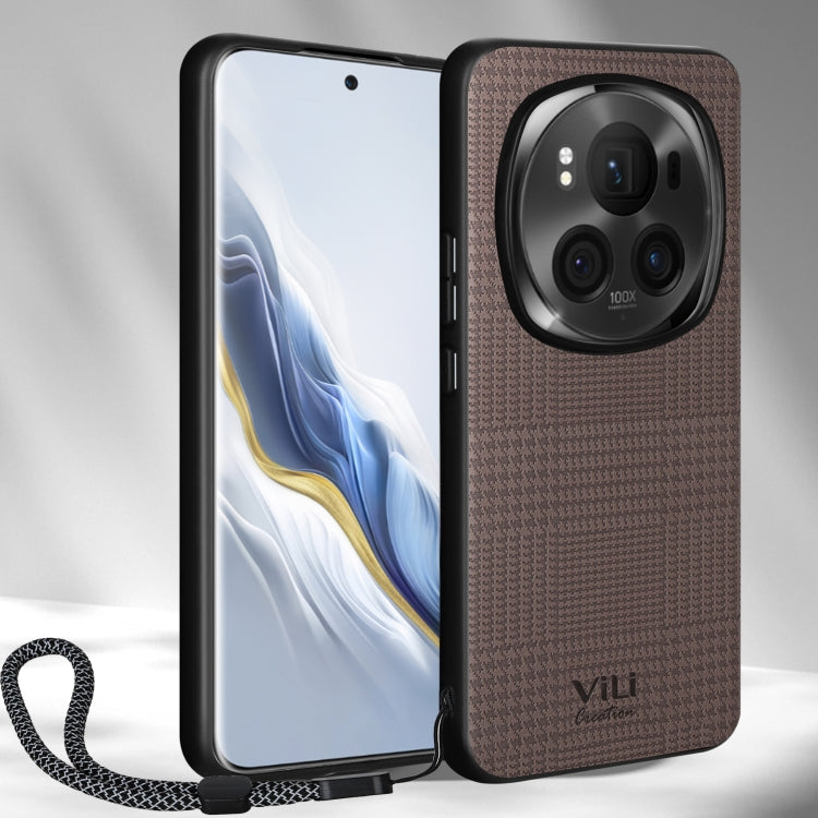 For Honor Magic6 Pro ViLi TH Series Shockproof Phone Case(Brown)