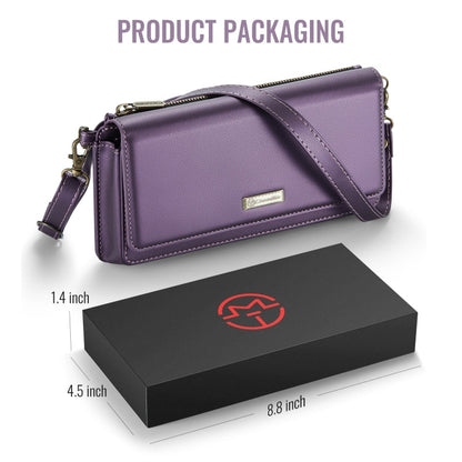 CaseMe Me30 Multi Functional Diagonal Cross Bag Phone Case(Purple)