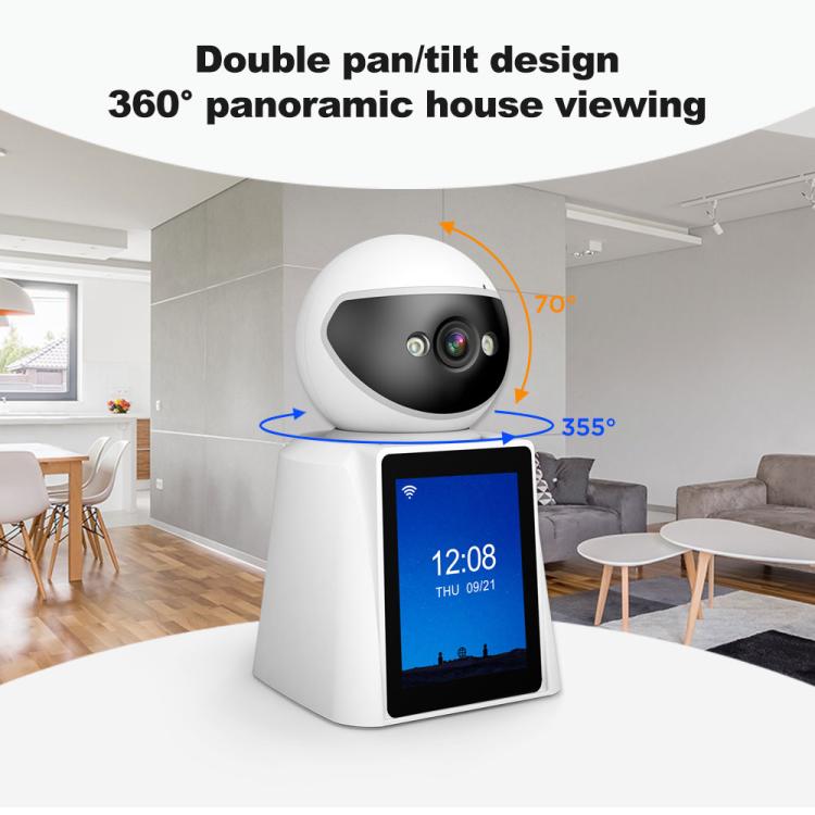 Moniteur bébé caméra IP d'appel vidéo intelligent Srihome SH053 4MP avec écran IPS de 2,8 pouces (prise AU)