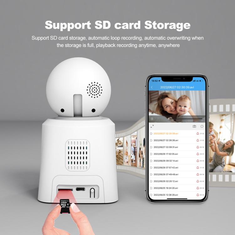 Moniteur bébé caméra IP d'appel vidéo intelligent Srihome SH053 4MP avec écran IPS de 2,8 pouces (prise AU)