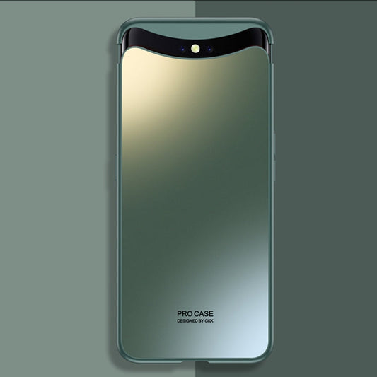 Pour OPPO Find X GKK AG Craft Skin Feel Coque de Téléphone à Couverture Complète Magnétique (Vert)