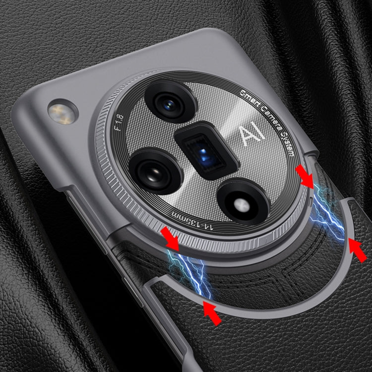 For OPPO Find X7 Ultra GKK Mortise-Tenon Connection Contrast Color Leather Shockproof Phone Case(Carbon Fibre)