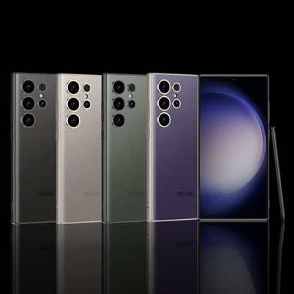 For Samsung Galaxy S23 Ultra 5G GKK AG Craft Skin Feel Full Coverage Phone Case(Black)