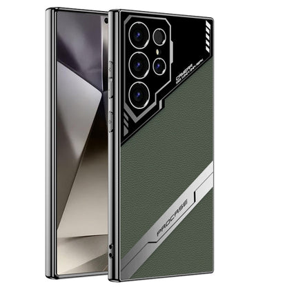 For Samsung Galaxy S24 Ultra 5G GKK Esports Leather Shockproof Phone Case(Green)