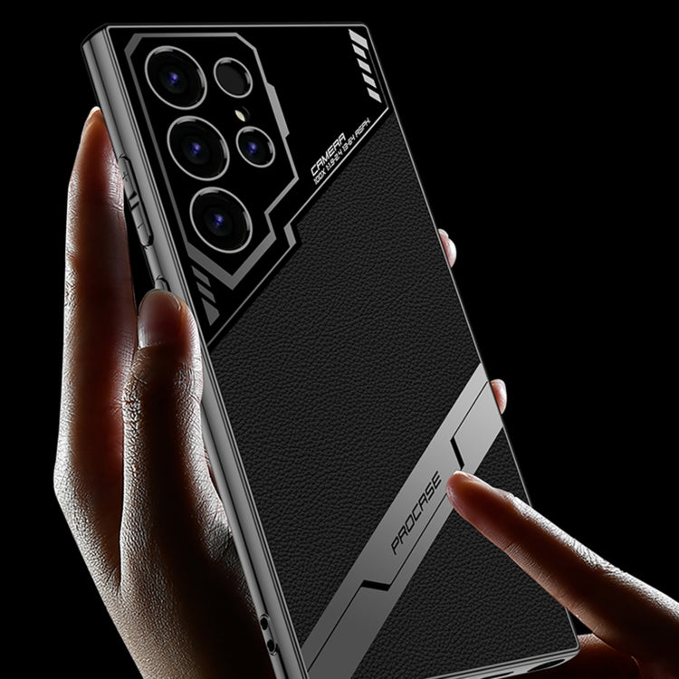 For Samsung Galaxy S24 Ultra 5G GKK Esports Leather Shockproof Phone Case(Green)