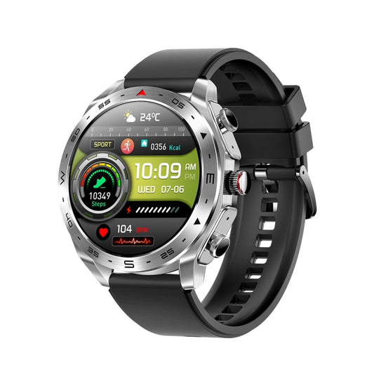 LEMFO T95 1.52 inch IPS Screen 2 in 1 Bluetooth Earphone Smart Watch Support Health Monitoring(Silver)