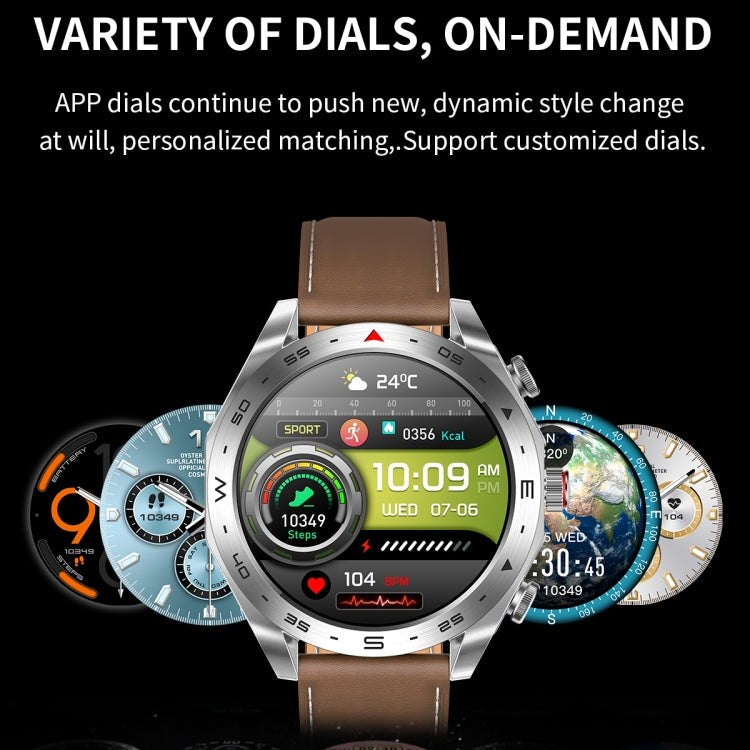 LEMFO T95 1.52 inch IPS Screen 2 in 1 Bluetooth Earphone Smart Watch Support Health Monitoring(Black)