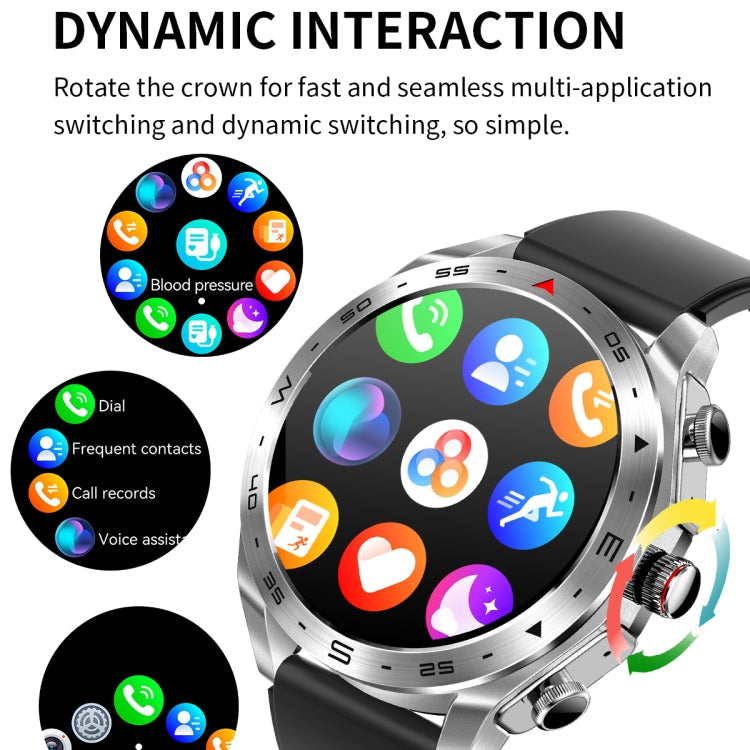 LEMFO T95 1.52 inch IPS Screen 2 in 1 Bluetooth Earphone Smart Watch Support Health Monitoring(Black)