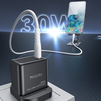 Chargeur rapide Yesido YC82 PD 30W USB-C/Type-C Interface GaN (prise britannique)
