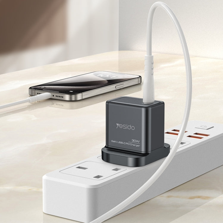 Chargeur rapide Yesido YC82 PD 30W USB-C/Type-C Interface GaN (prise britannique)