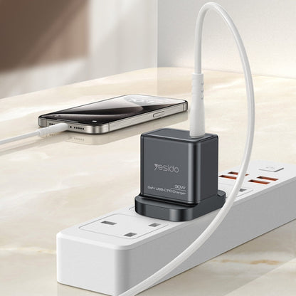 Chargeur rapide Yesido YC82 PD 30W USB-C/Type-C Interface GaN (prise britannique)