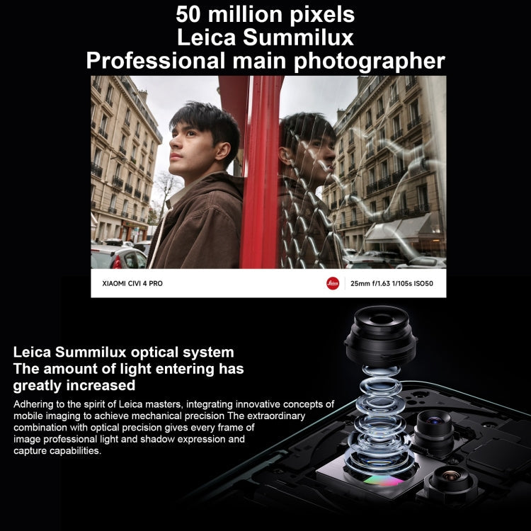 Xiaomi Civi 4 Pro, 16GB+512GB,  6.55 inch Xiaomi HyperOS Snapdragon 8s Gen 3 Octa Core 4nm up to 3.0GHz, NFC, Network: 5G(Pink)