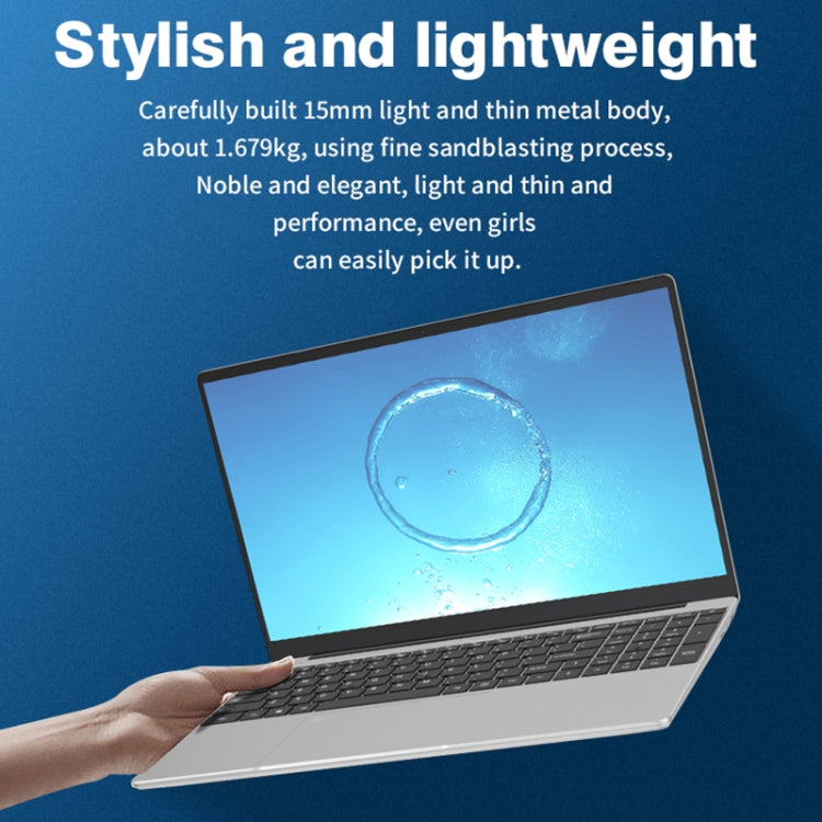 GXMO F152G 15.6 inch Laptop, 16GB+512GB, Windows 11 Intel Alder Lake N95 Quad Core, Support Fingerprint Unlock(Silver)