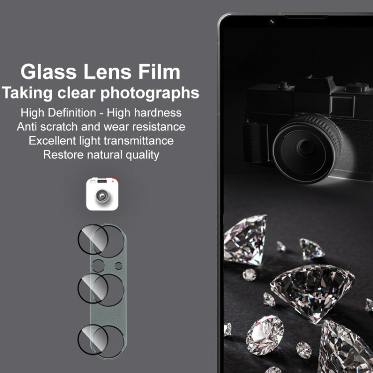 For Sony Xperia 1 V IMAK Metal Armor Premium Camera Protector Film(Black)