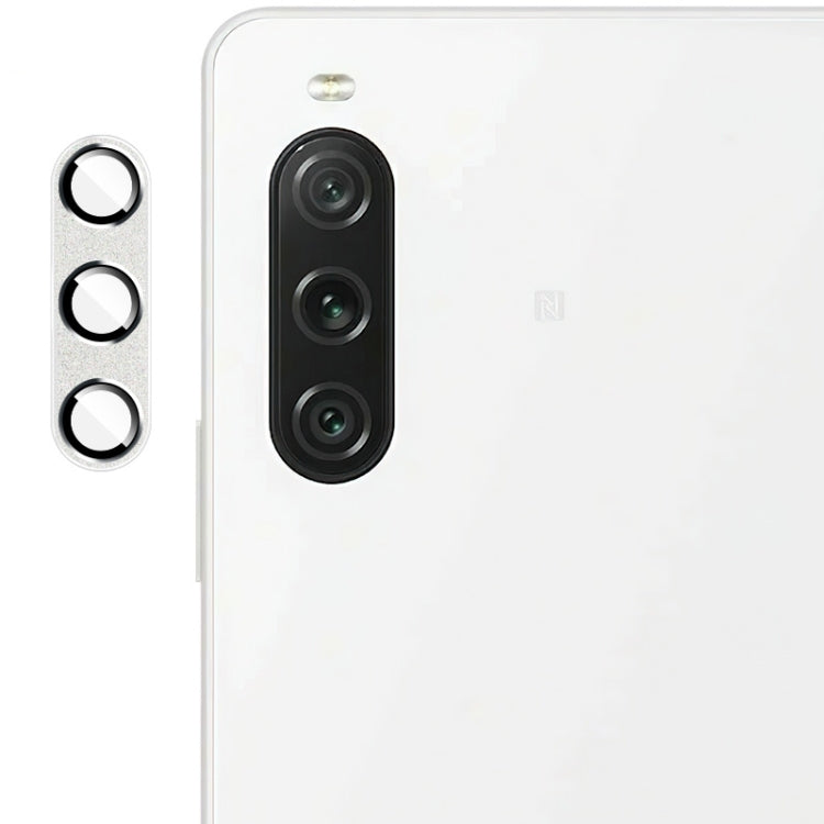 For Sony Xperia 10 V IMAK Metal Armor Premium Camera Protector Film(Silver)