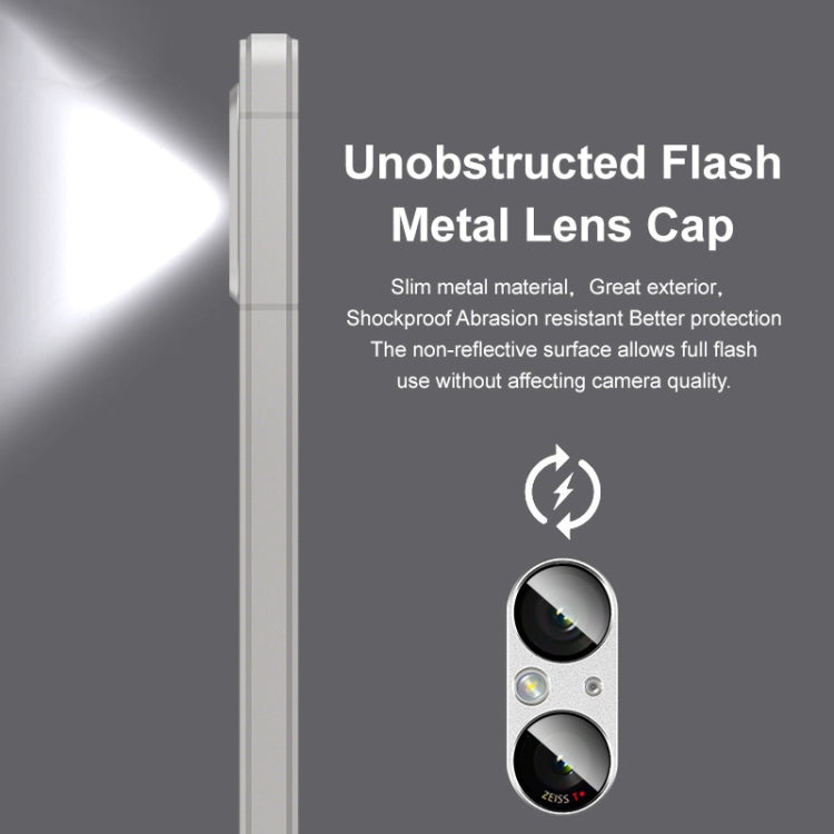 For Sony Xperia 5 V IMAK Metal Armor Premium Camera Protector Film(Silver)