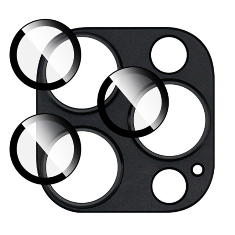 For iPhone 15 Pro Max / 15 Pro IMAK Metal Armor Premium Camera Protector Film(Black)